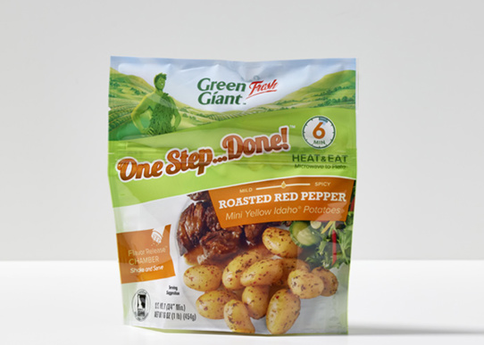 Grene Giant, roasted red pepper potatoes, Flexible packaging Schur