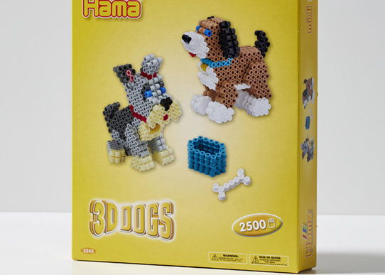 Hama Perler, 3D dogs, Schur Carton
